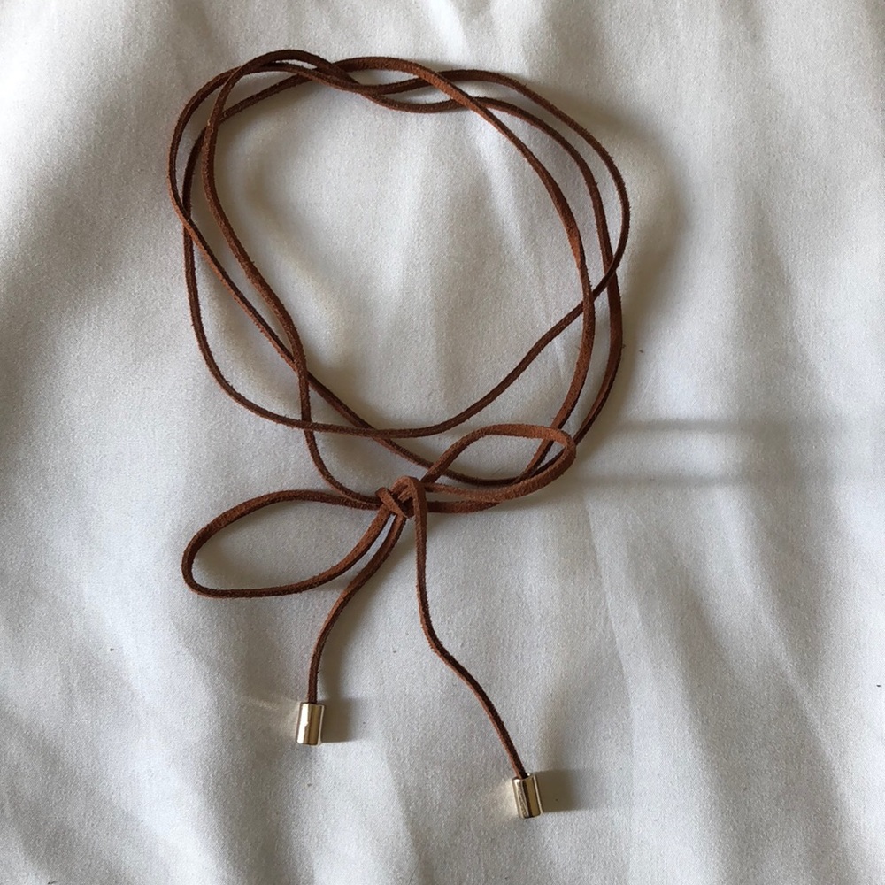 NWOT Topshop tie up necklace